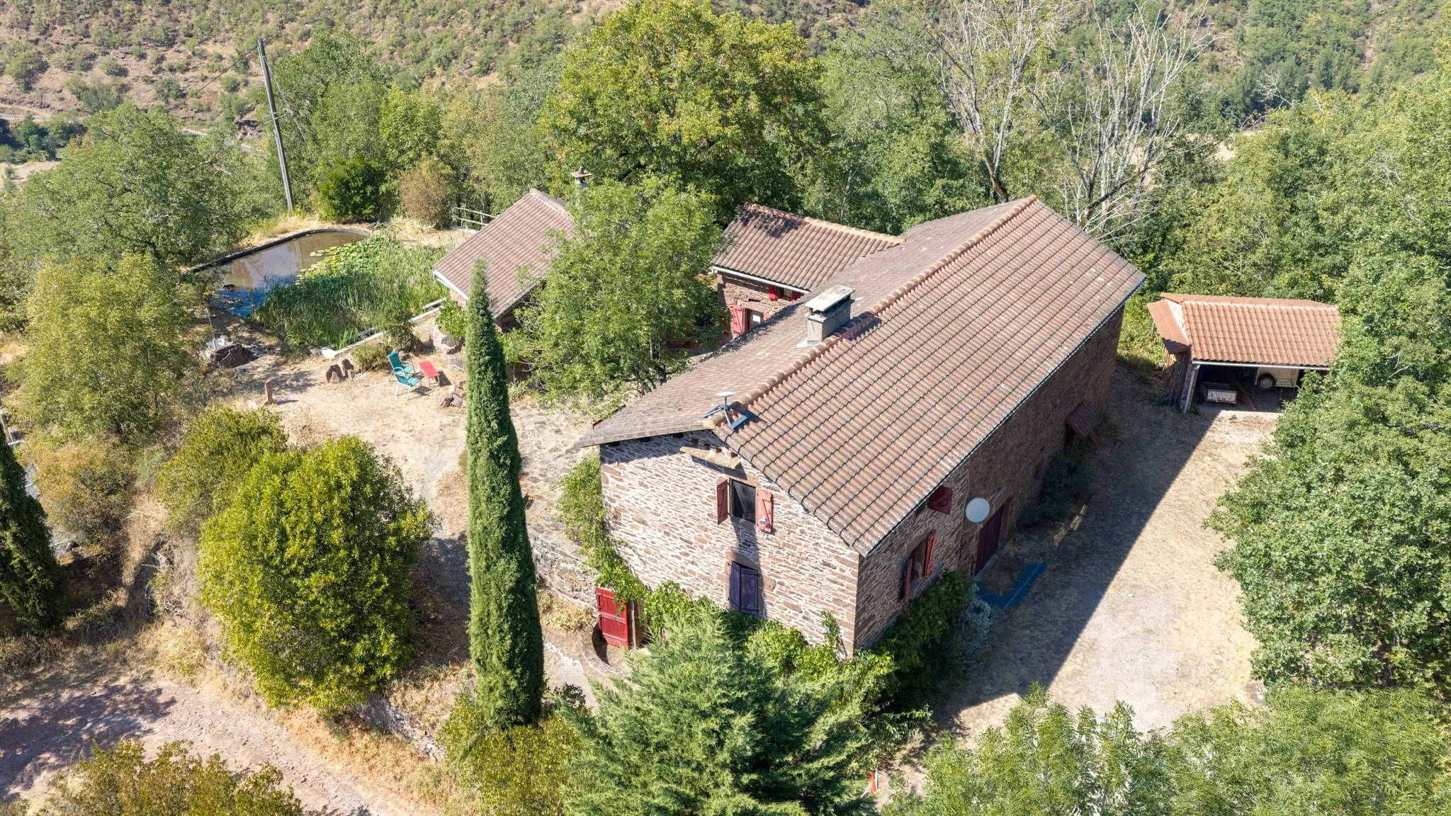 La Ferrière — domaine vue aerienne